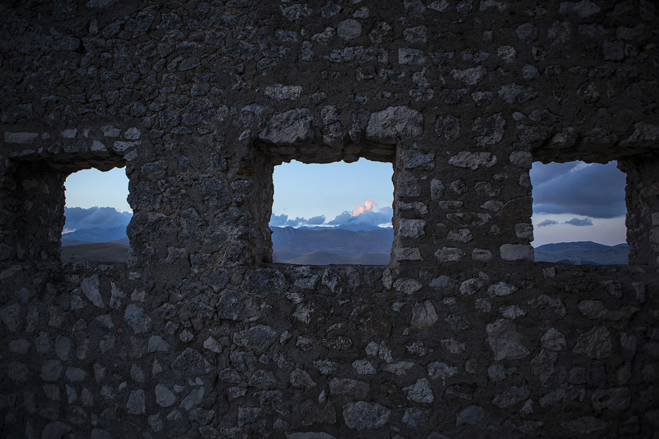 Rocca Calascio diroccata