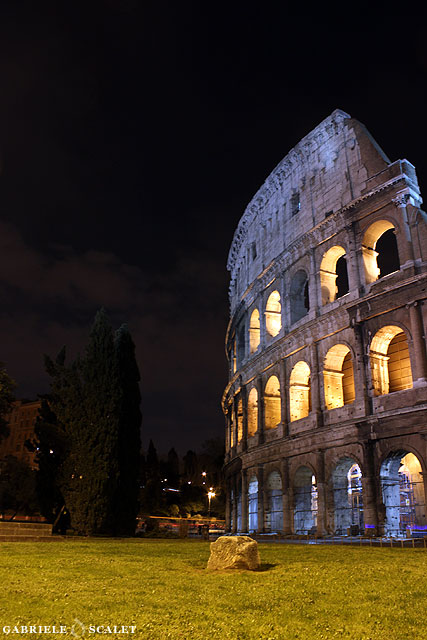 Coliseum by night